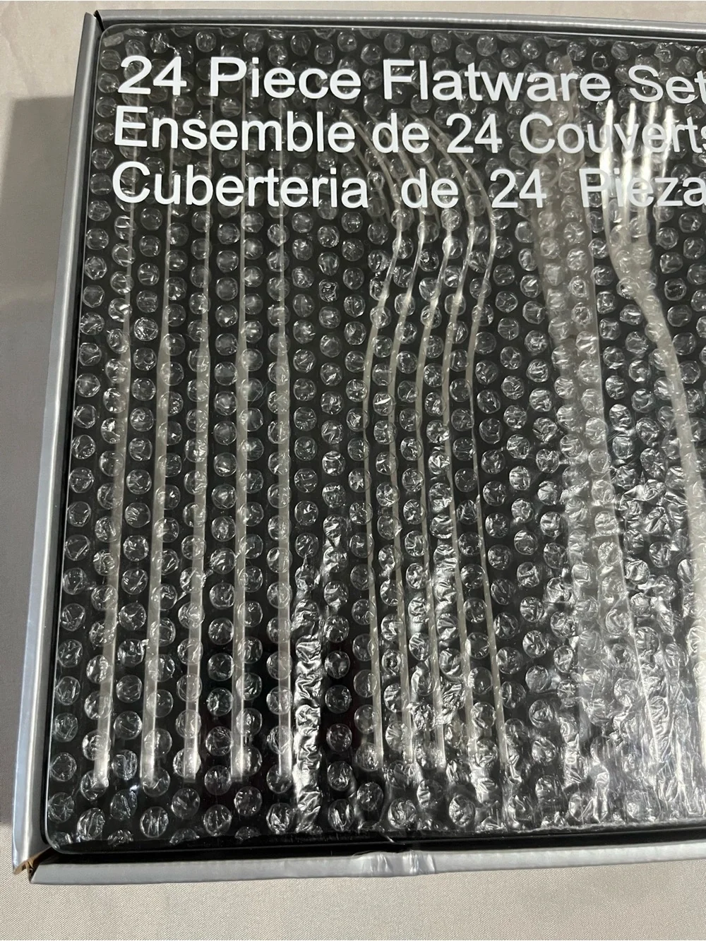 Disney Mickey Mouse 24-Piece Stainless Steel Flatware Set - Silver New in Box